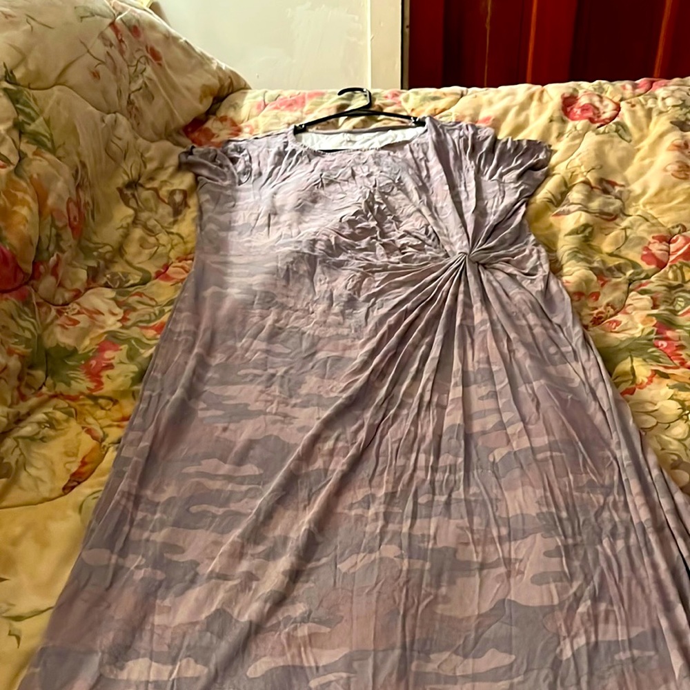 Maurice’s dress purple camouflage. Super soft and cute.